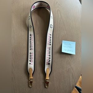 Black Jacquard Louis Vuitton canvas strap. Brand New, never worn.